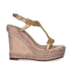 NEW EXE women's nadia wedge sandal in gold